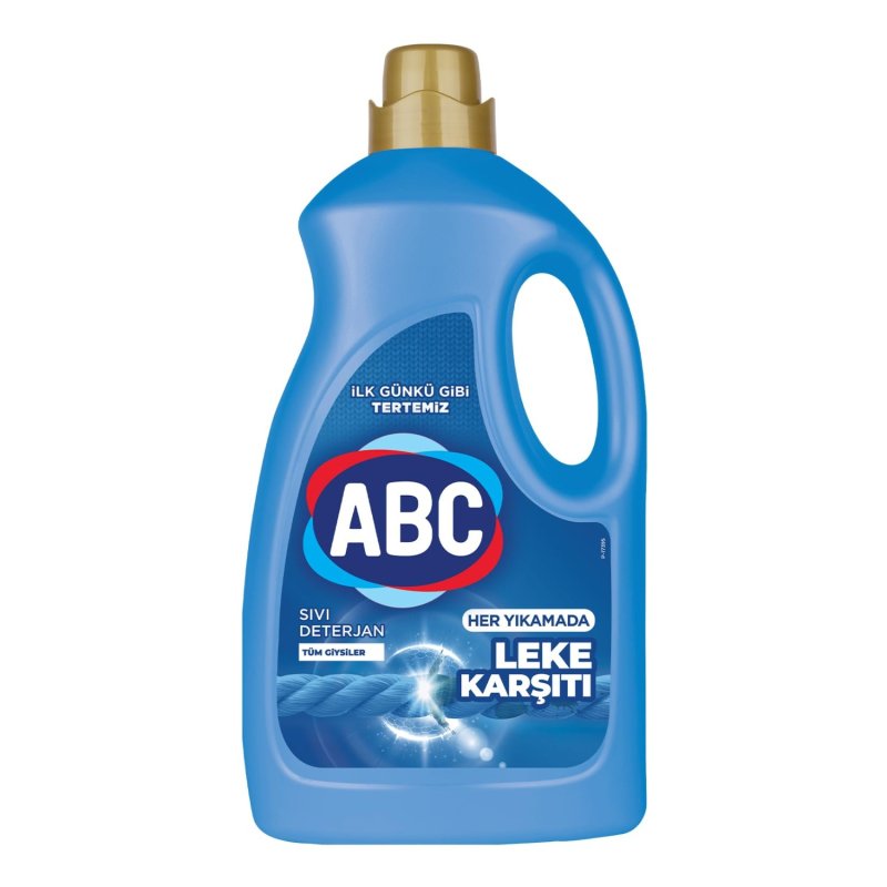 ABC SIVI DETERJAN TÜM GİYSİLER 3 LT 50 YIKAMA LEKE KARŞITI
