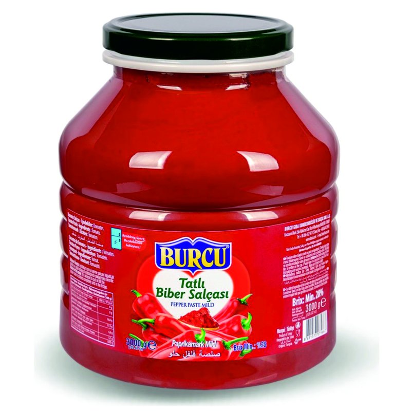 BURCU BİBER SALÇASI TATLI EV TİPİ 3200GR
