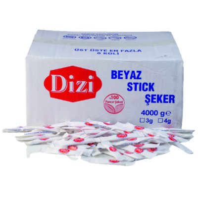DİZİ BEYAZ STİCK ŞEKER 4KG