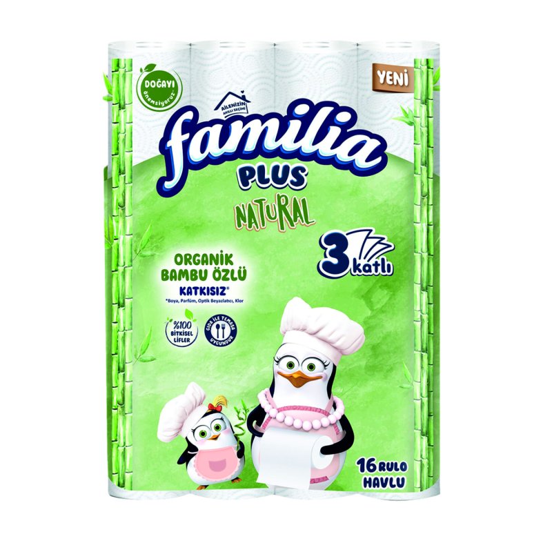 FAMİLİA KAĞIT HAVLU BAMBU 16 LI 