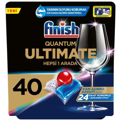 Finish Quantum Ultimate 40 Kapsül Bulaşık Makinesi Deterjanı