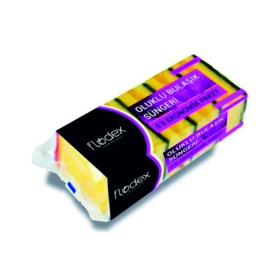 Flodex Sünger Yeşil 5li Oluklu