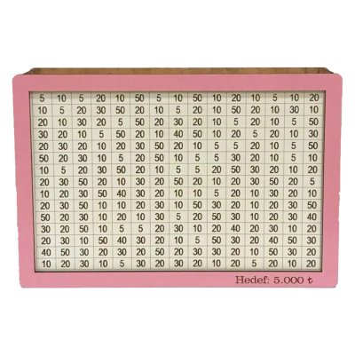 Hedef Kumbara Ahşap Hediyelik Money Tip Box Bahşiş Para Biriktirme Kutusu