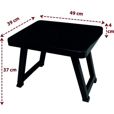Katlanır Kamp Sehpası 49*39*37 Siyah