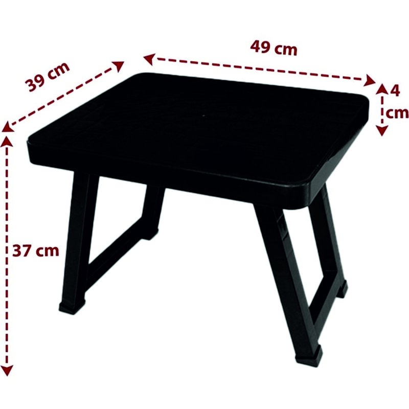 Katlanır Kamp Sehpası 49*39*37 Siyah