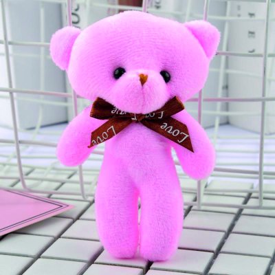 PELUŞ AYICIK ANAHTARLIK PEMBE PK:12 Lİ