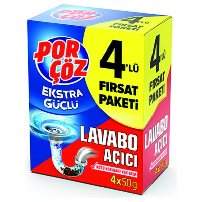PORÇÖZ LAVABO AÇICI 4x50GR
