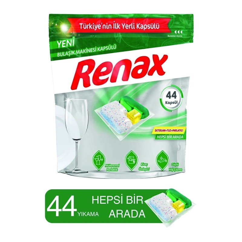Renax Bulaşık Makine Kapsülü 44LÜ