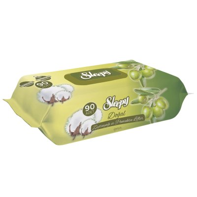 Sleepy Zeytinyağlı Islak Havlu Mendil 90LI