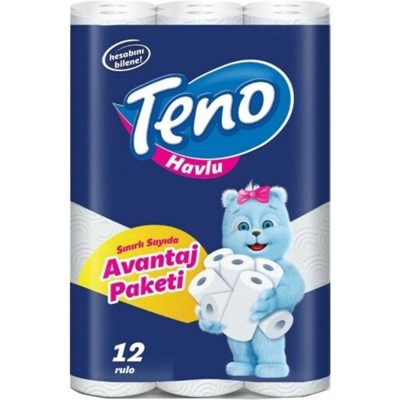 Teno Ultra Kağıt Havlu Çift Katlı 12'li