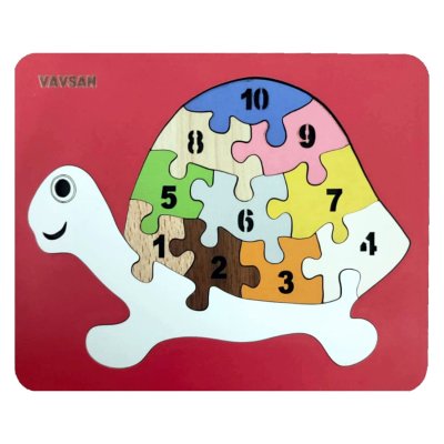 Vavsan Kaplumbağa Sayı Puzzle Eğitici Oyuncak