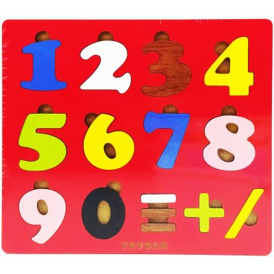 Vavsan Sayı Puzzle Yapboz Bultak Zeka Oyunları Eğitici Renkli Montessori Ahşap Oyuncak