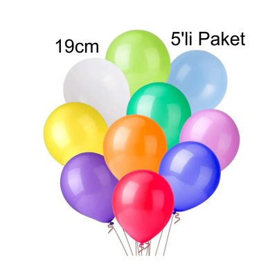 Çocuk Balonu 19cm 5 li paket
